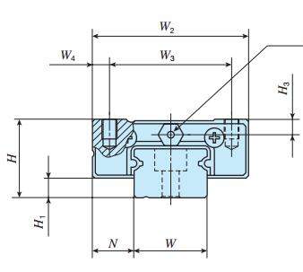 IKOMLC25C2R480T0直線導軌尺寸圖